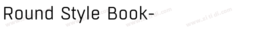 Round Style Book字体转换